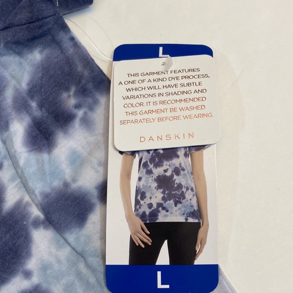 Tie Dye T-shirt Crew Neck Short Sleeve  Large Blue - Picture 3 of 7